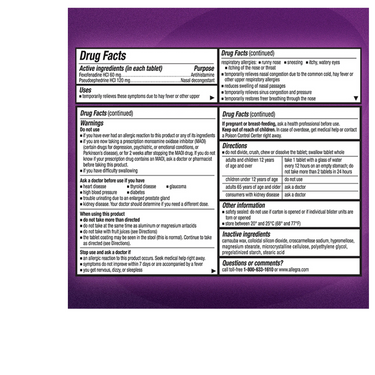 Allegra-D Allergy & Congestion 12 Hour Tablets